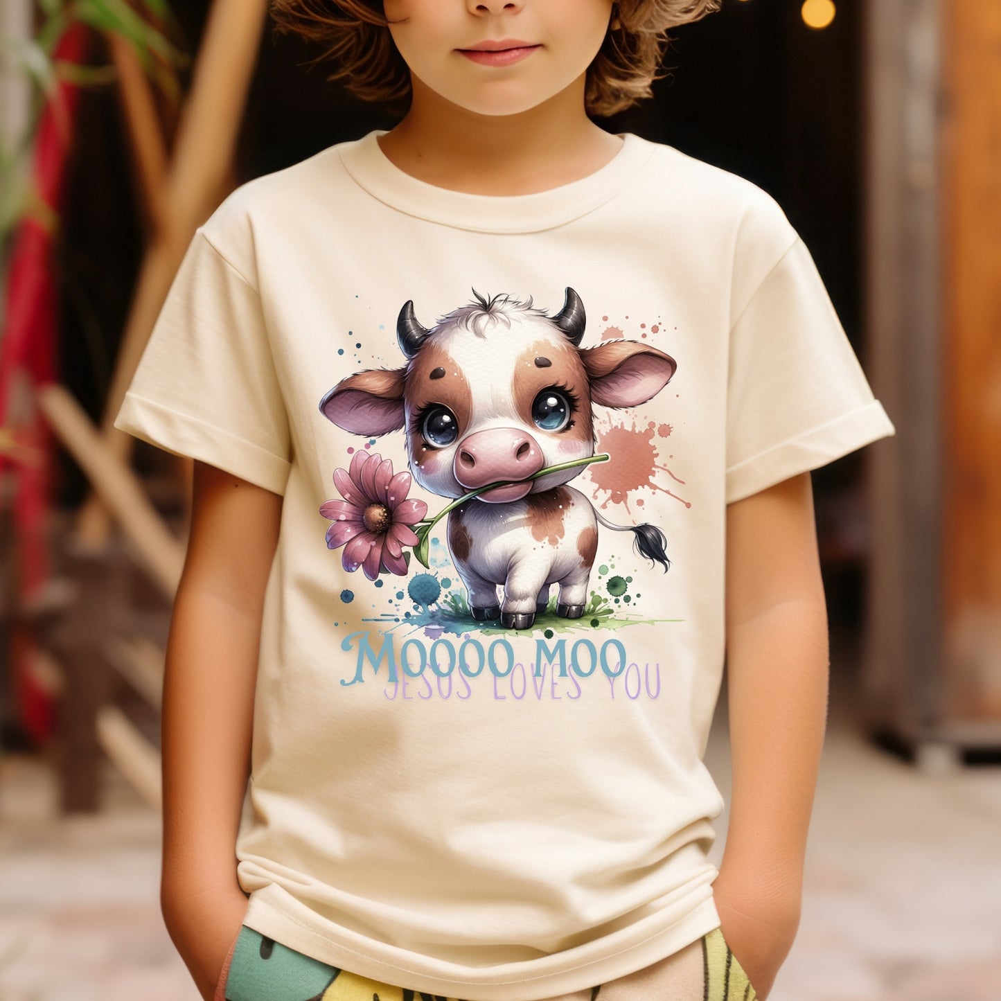 JESUS LOVES MOoo - Kid’s Tee 🐮